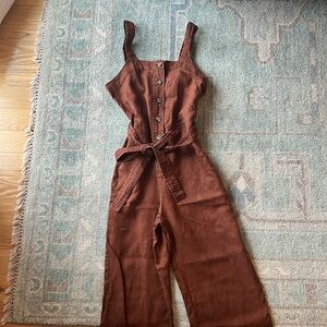 Everlane Linen Picnic Jumpsuit